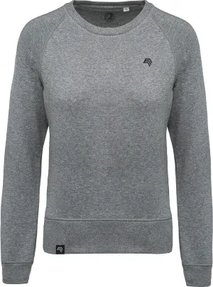 ― % ― KRB K481 ― Women's Bio-Baumwolle Sweatshirt - Melange Grau Heather [L]