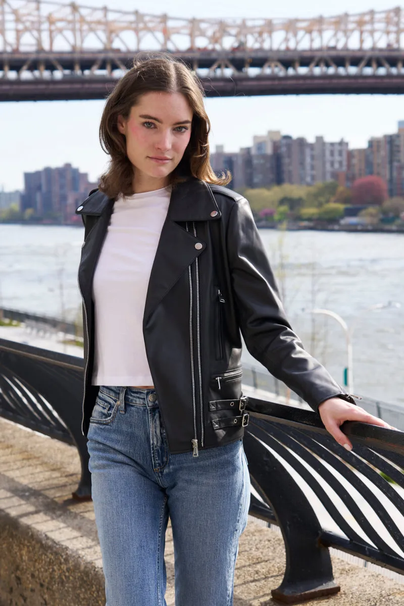 #421 Leather Moto Jacket  Special  $350
