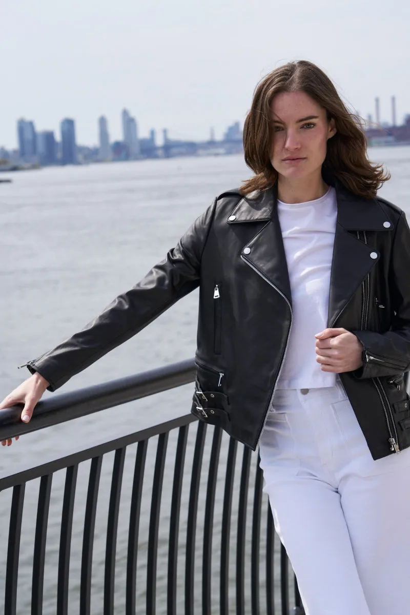 #421 Leather Moto Jacket  Special  $350