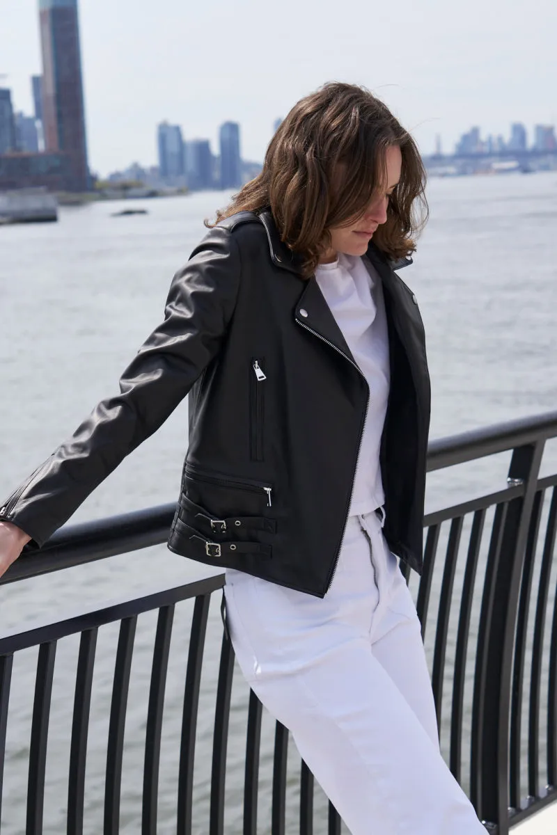 #421 Leather Moto Jacket  Special  $350