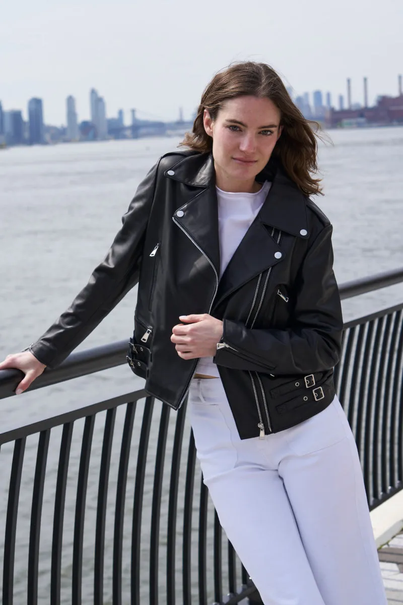 #421 Leather Moto Jacket  Special  $350
