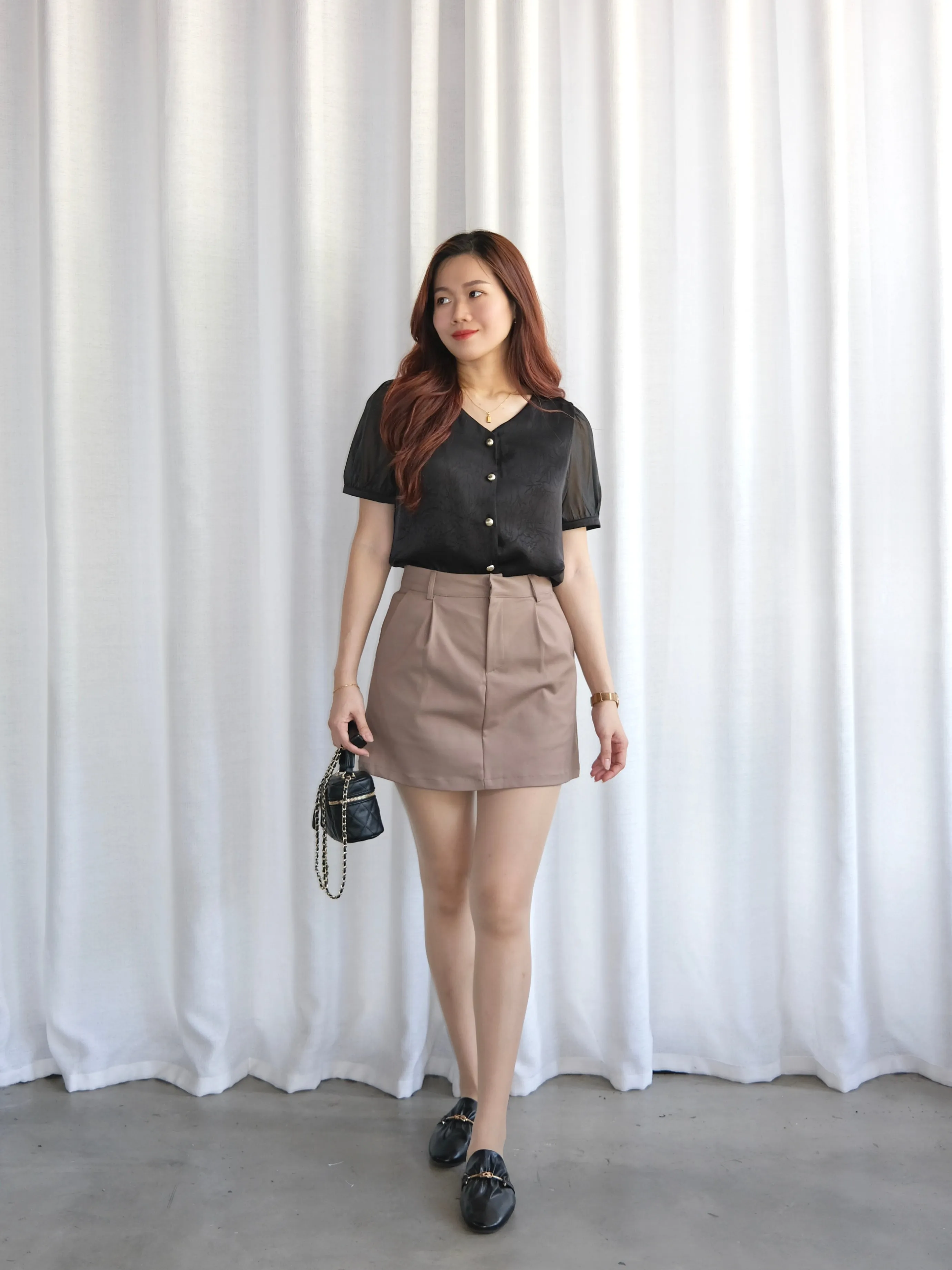 ACEWIN Basic Premium High Waist Short Skirt (Size S-XXL) 601305
