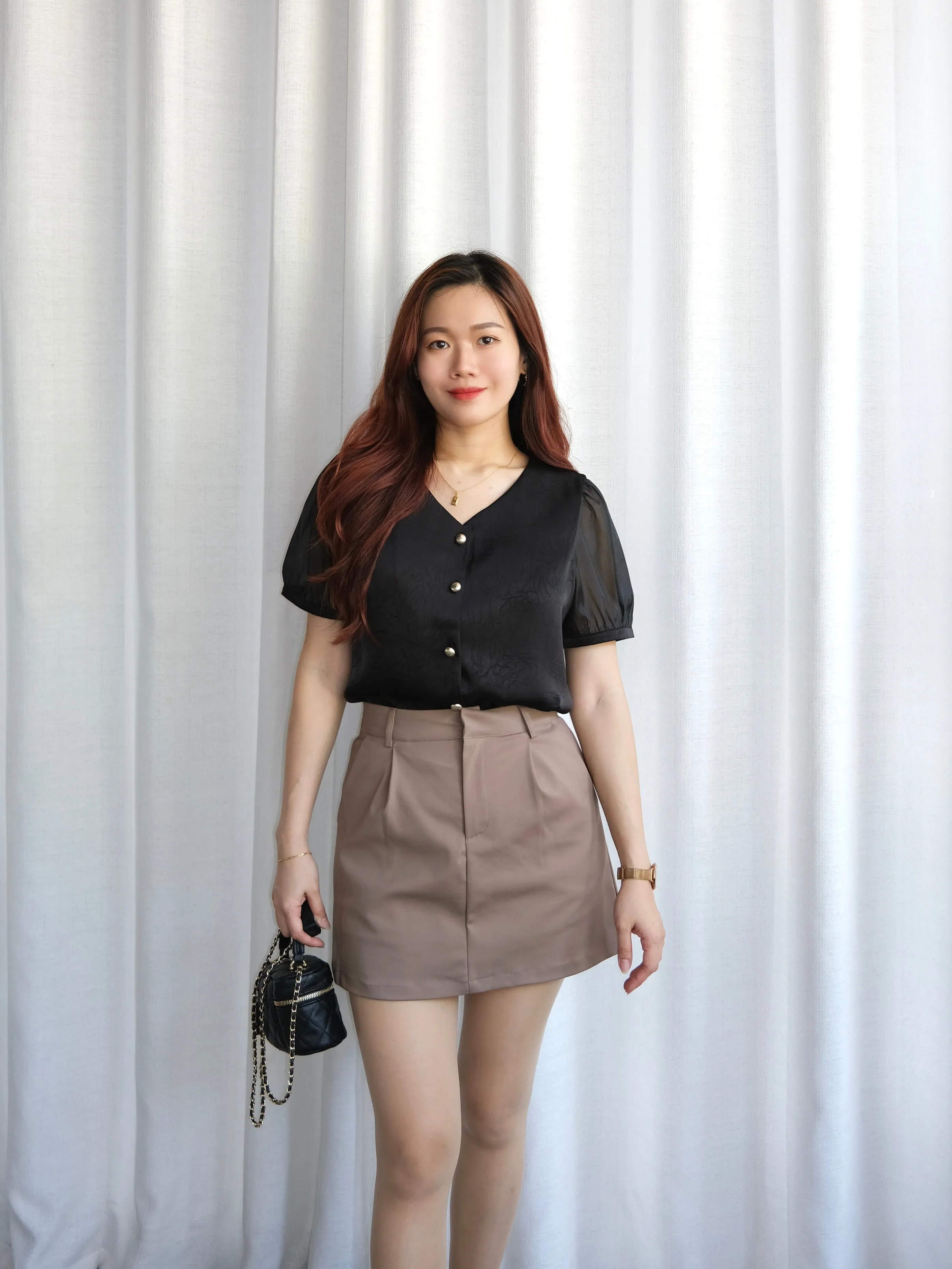 ACEWIN Basic Premium High Waist Short Skirt (Size S-XXL) 601305