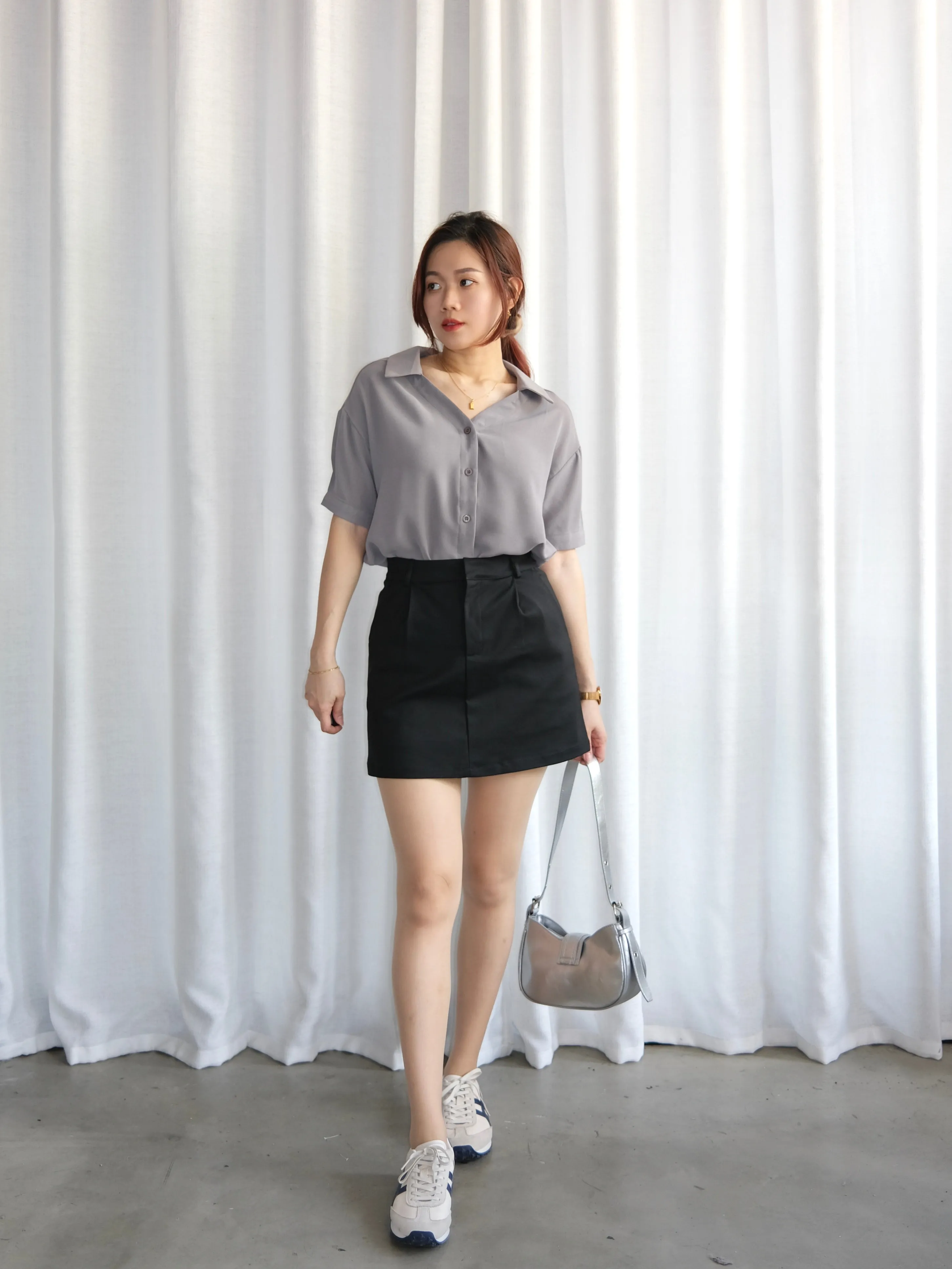 ACEWIN Basic Premium High Waist Short Skirt (Size S-XXL) 601305