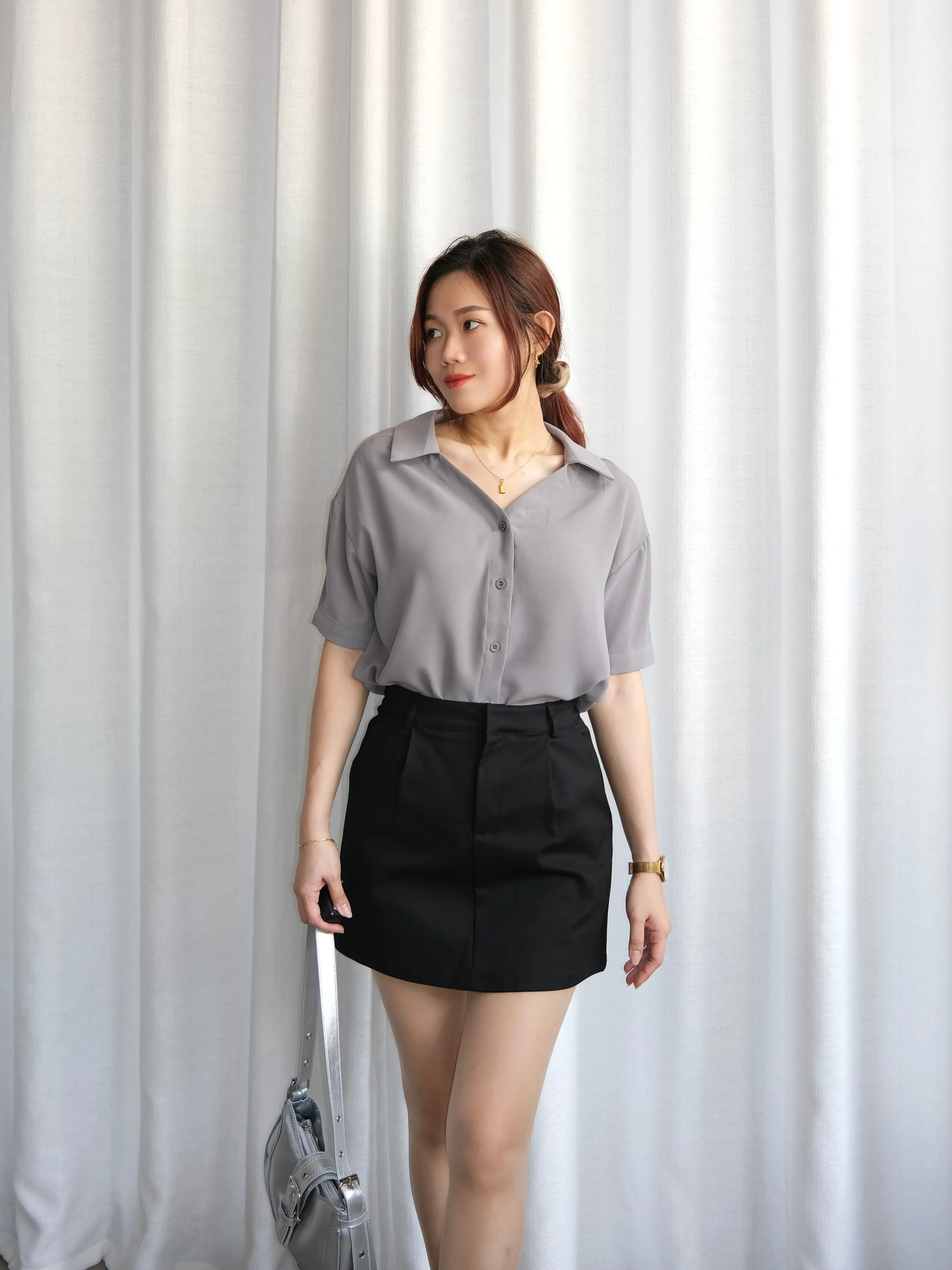 ACEWIN Basic Premium High Waist Short Skirt (Size S-XXL) 601305