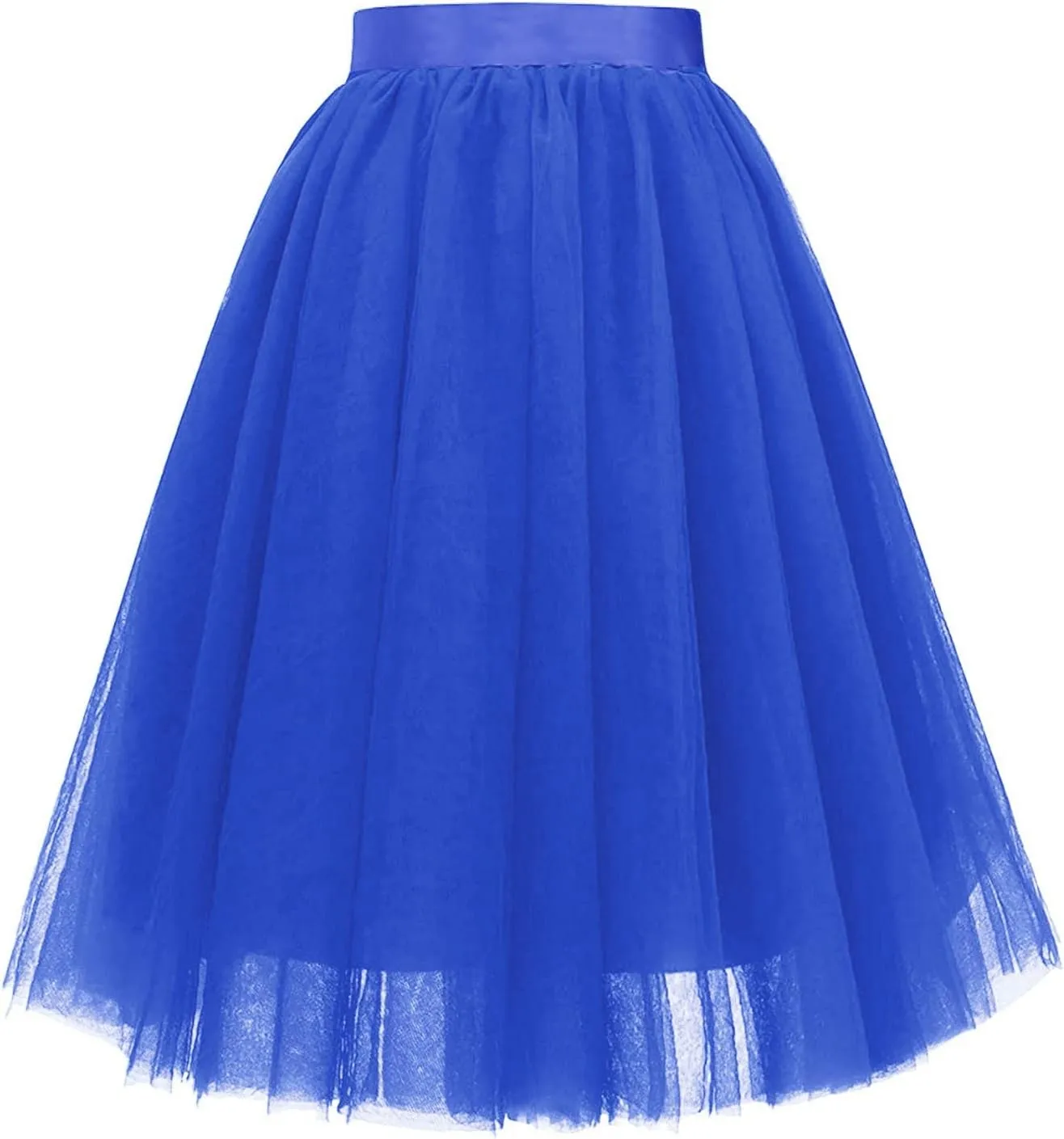 Adult A-line Tulle Skirt Bridesmaid Petticoat Tutu for Women Layered Short Prom Party Midi Skirt Mini Skirt