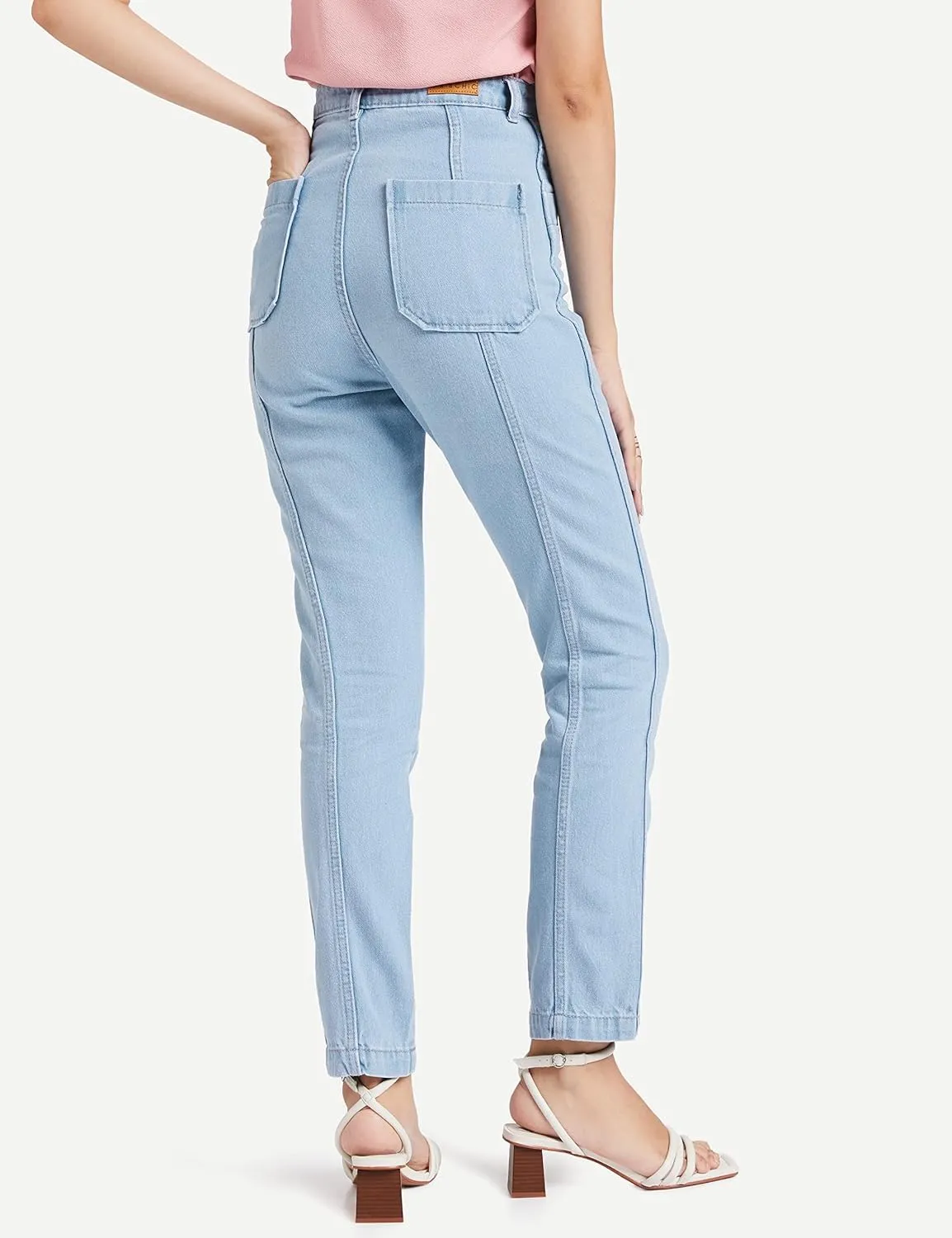 AKA CHIC Tapered Fit Women Jeans (AKCB 1438_Blue_34)