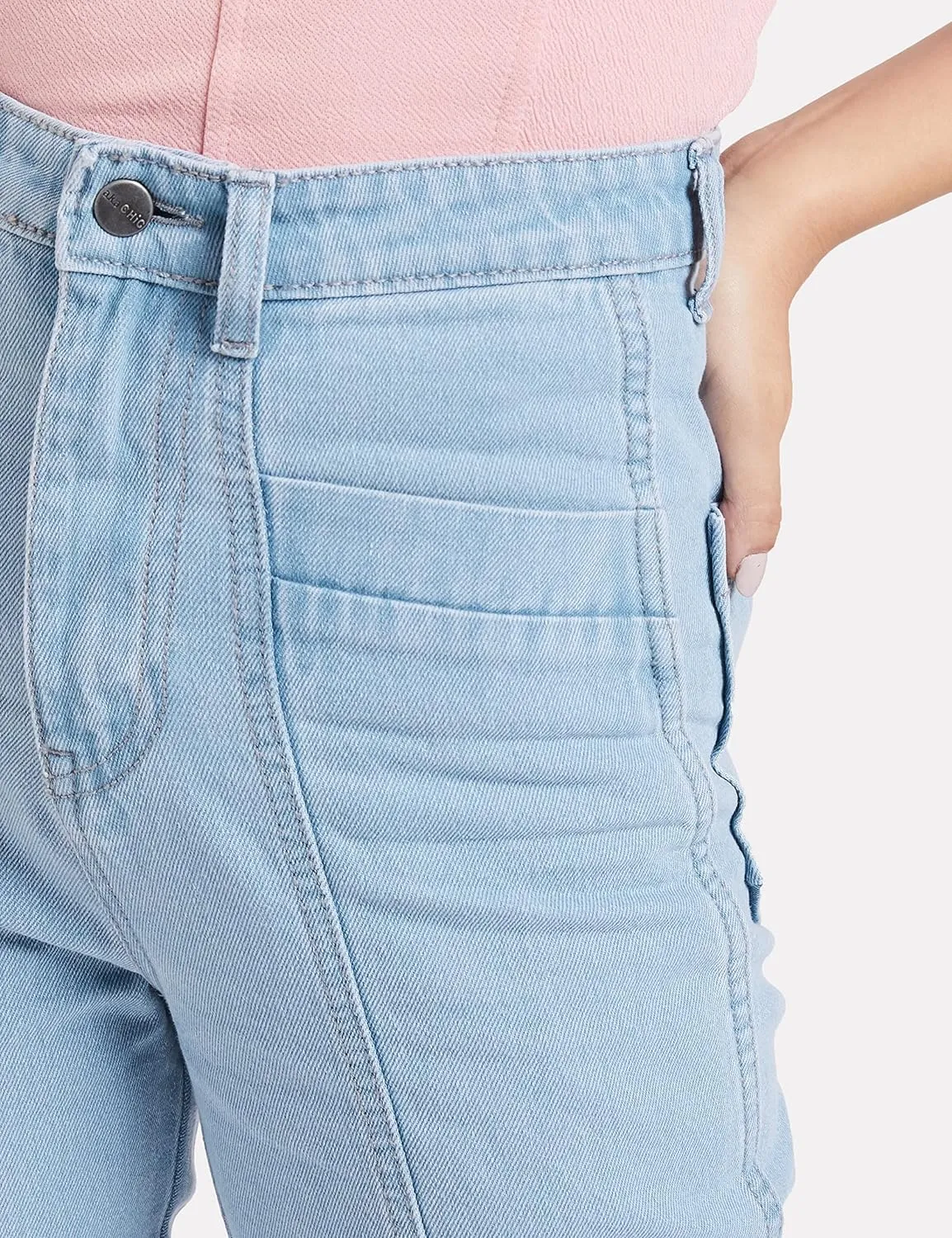 AKA CHIC Tapered Fit Women Jeans (AKCB 1438_Blue_34)