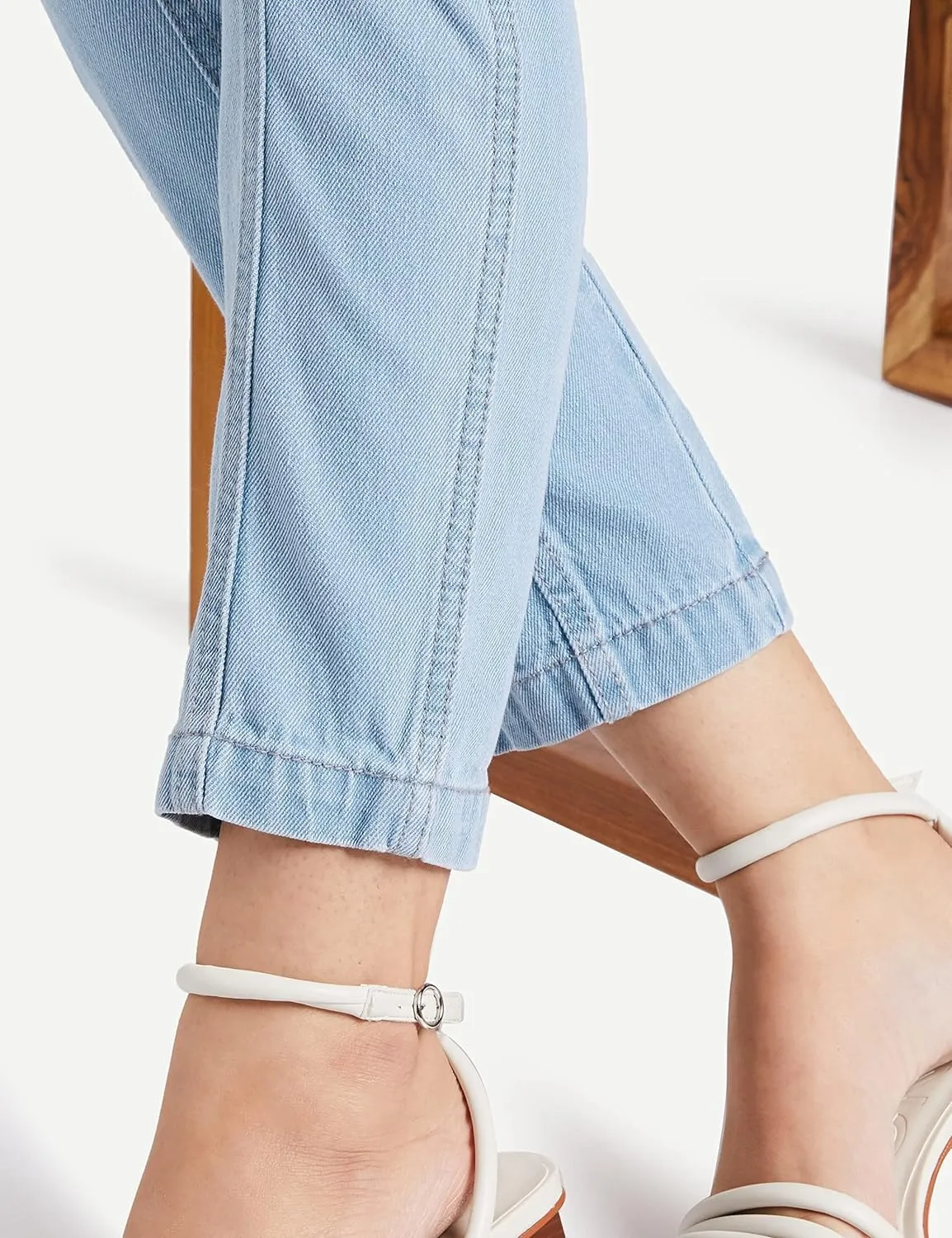 AKA CHIC Tapered Fit Women Jeans (AKCB 1438_Blue_34)