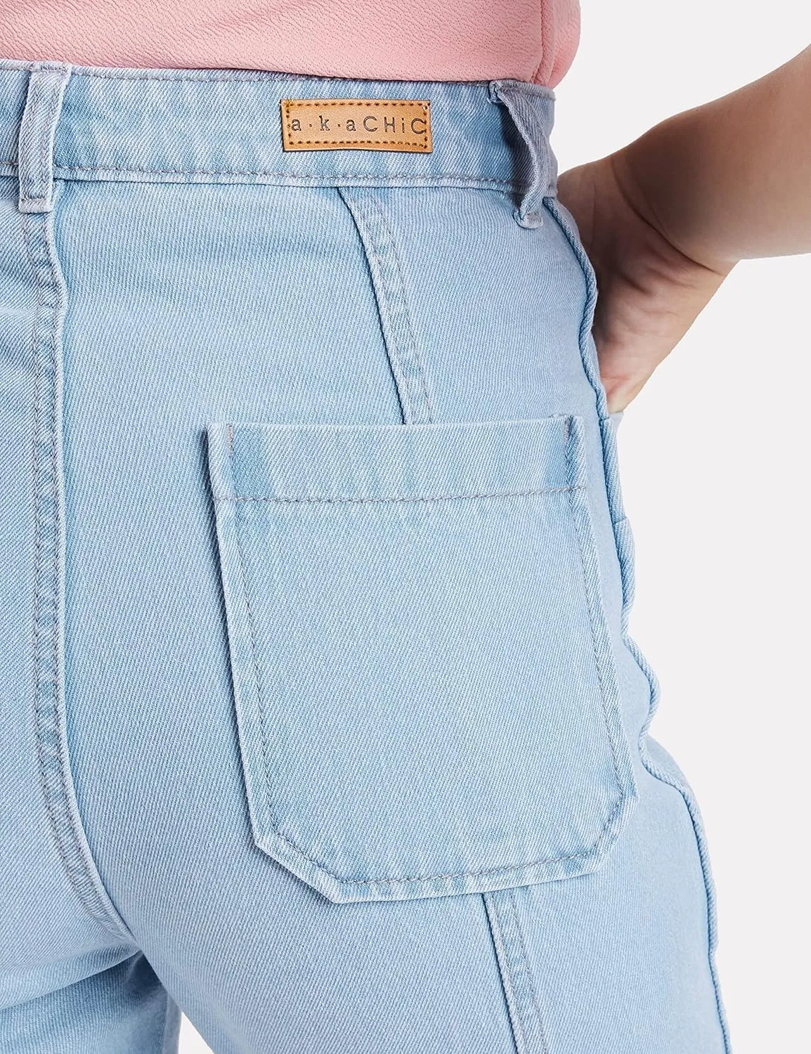 AKA CHIC Tapered Fit Women Jeans (AKCB 1438_Blue_34)