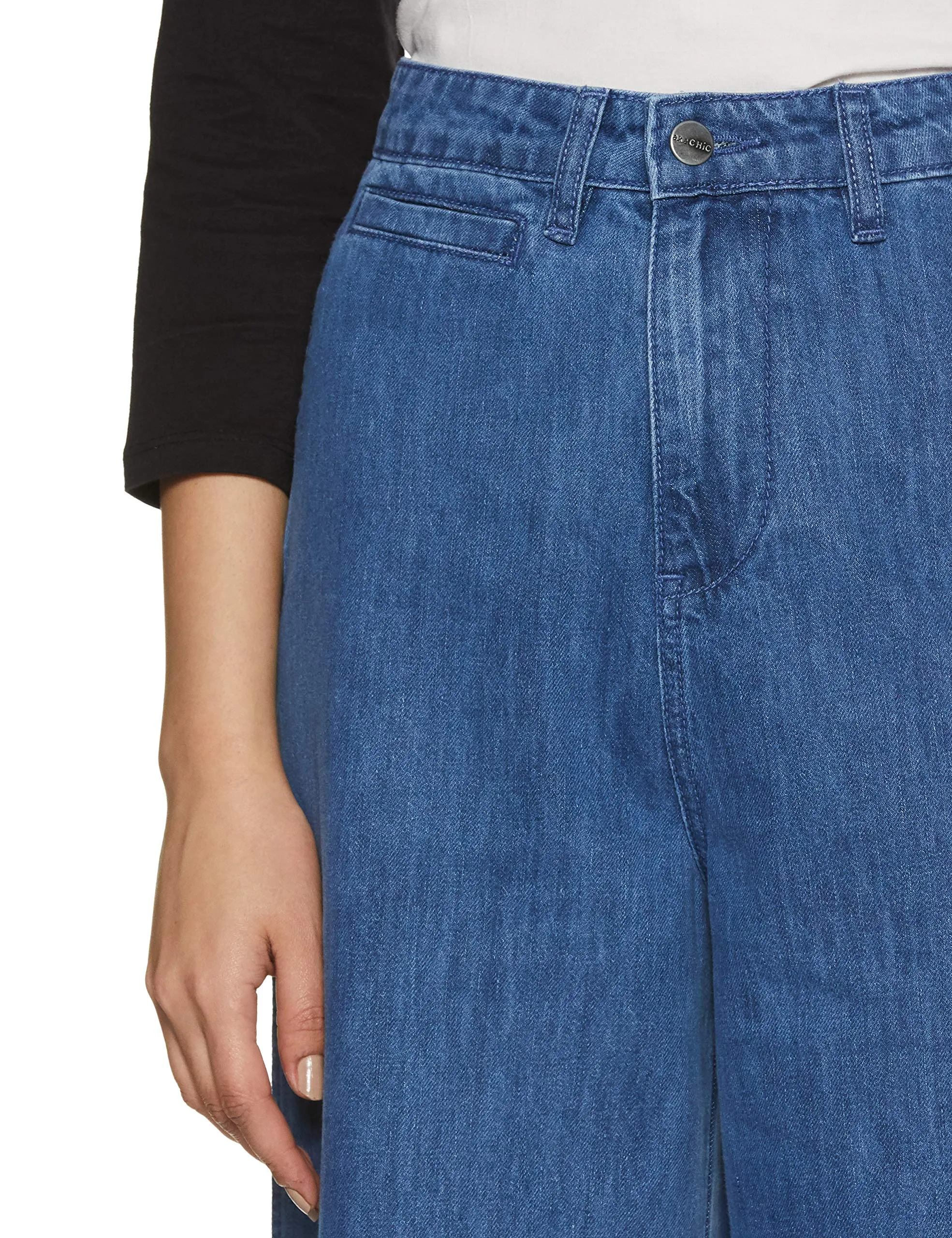 AKA CHIC Wide Leg Women Jeans (AKCB 1446_Blue_30)