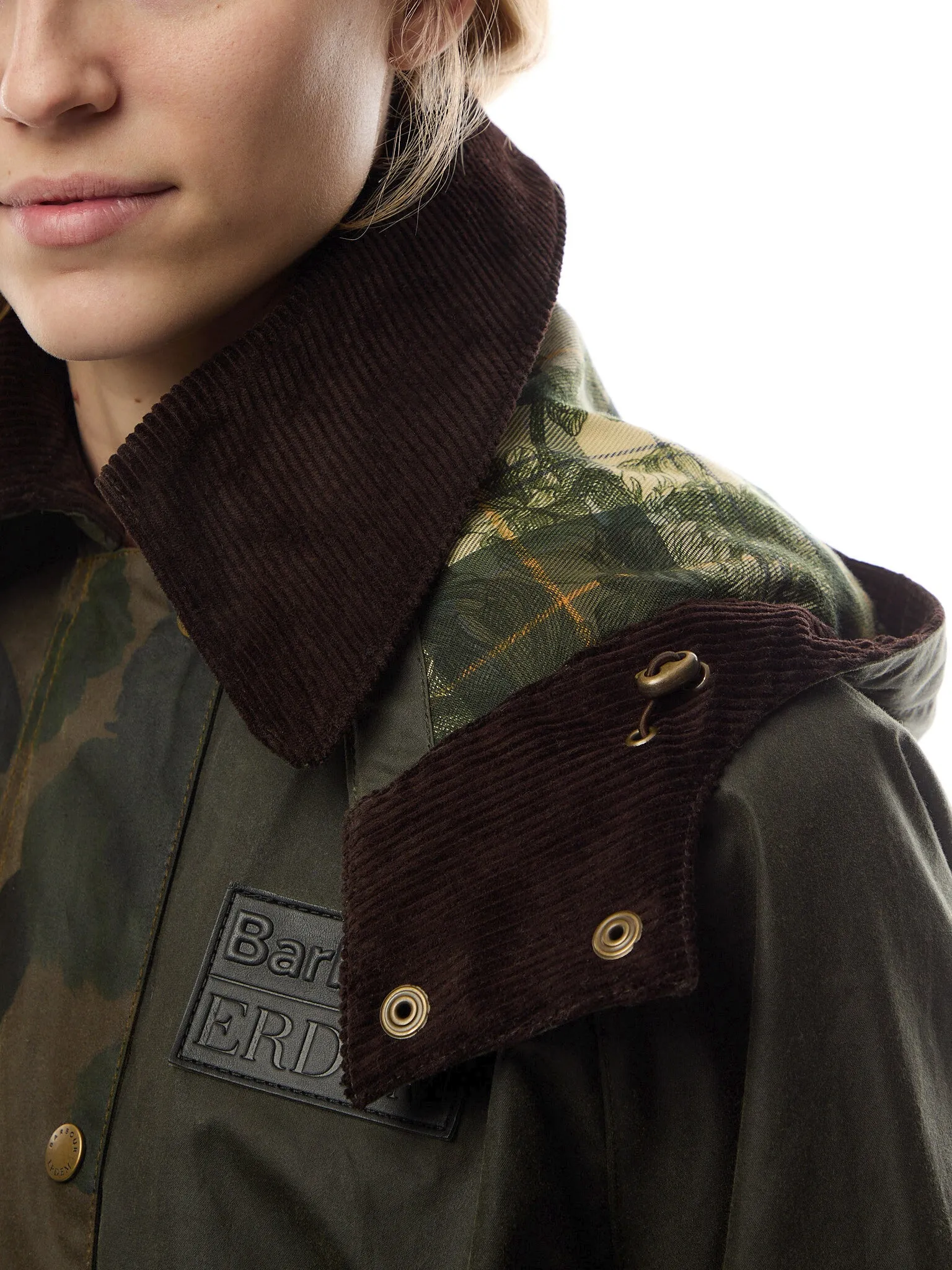 Barbour X Erdem Datura Wax Hood