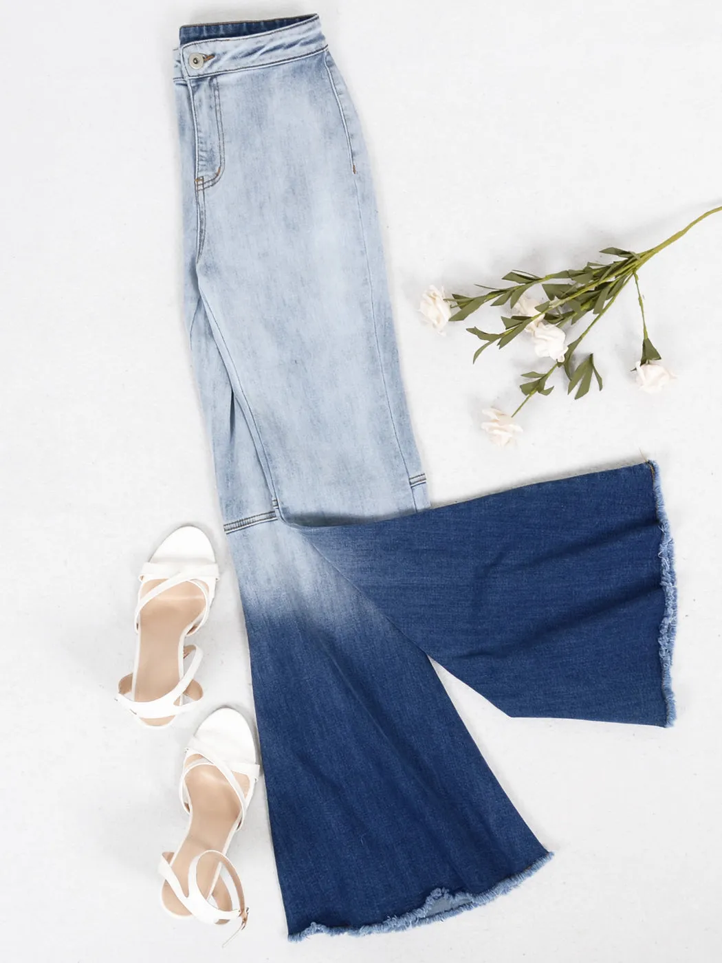 Bell Bottom High Waist Denim Jeans