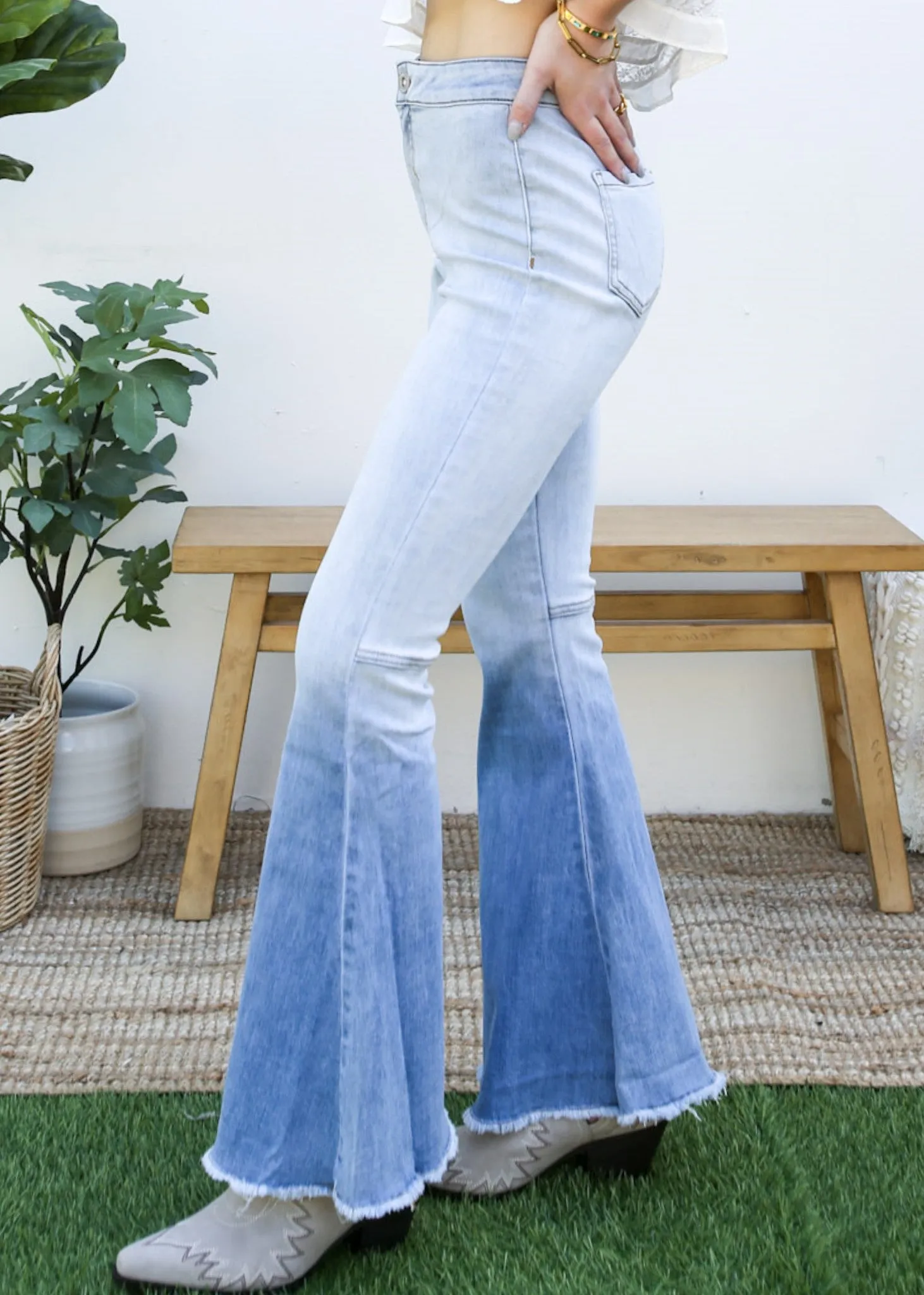 Bell Bottom High Waist Denim Jeans