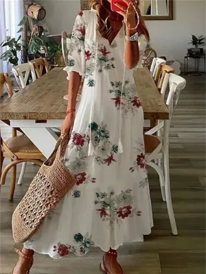 BellaSole Elegant Maxi Summer Dress  Light, Airy Fabric