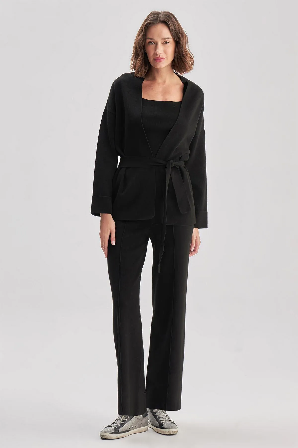 Belted Knitwear Cardigan