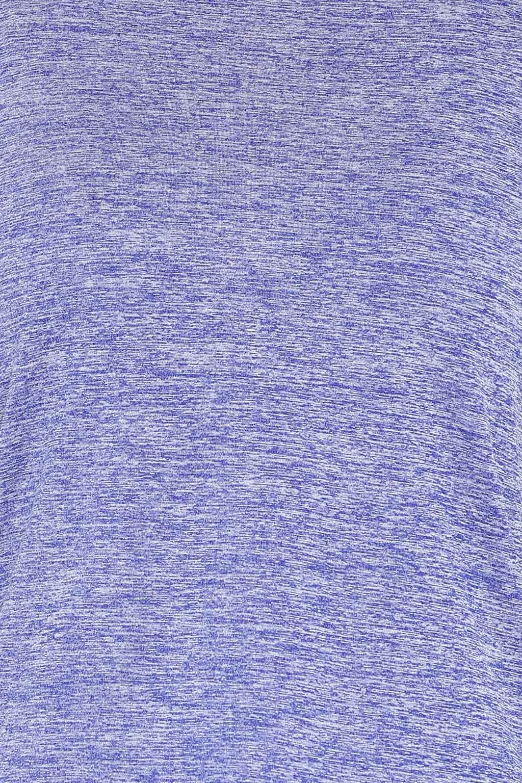 Blue Polyester Comfort Fit Sleeveless T-Shirt
