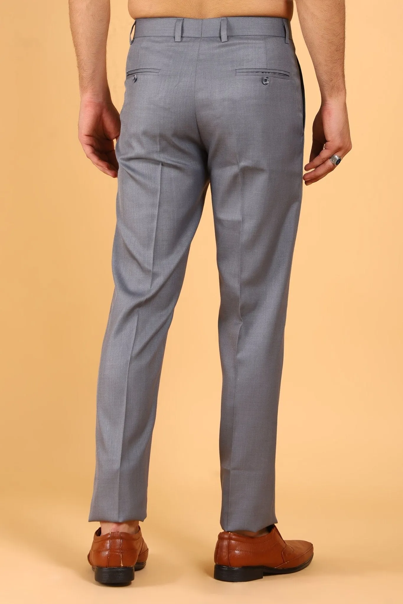 Bluebird Men's Slate Grey Polycotton Trouser