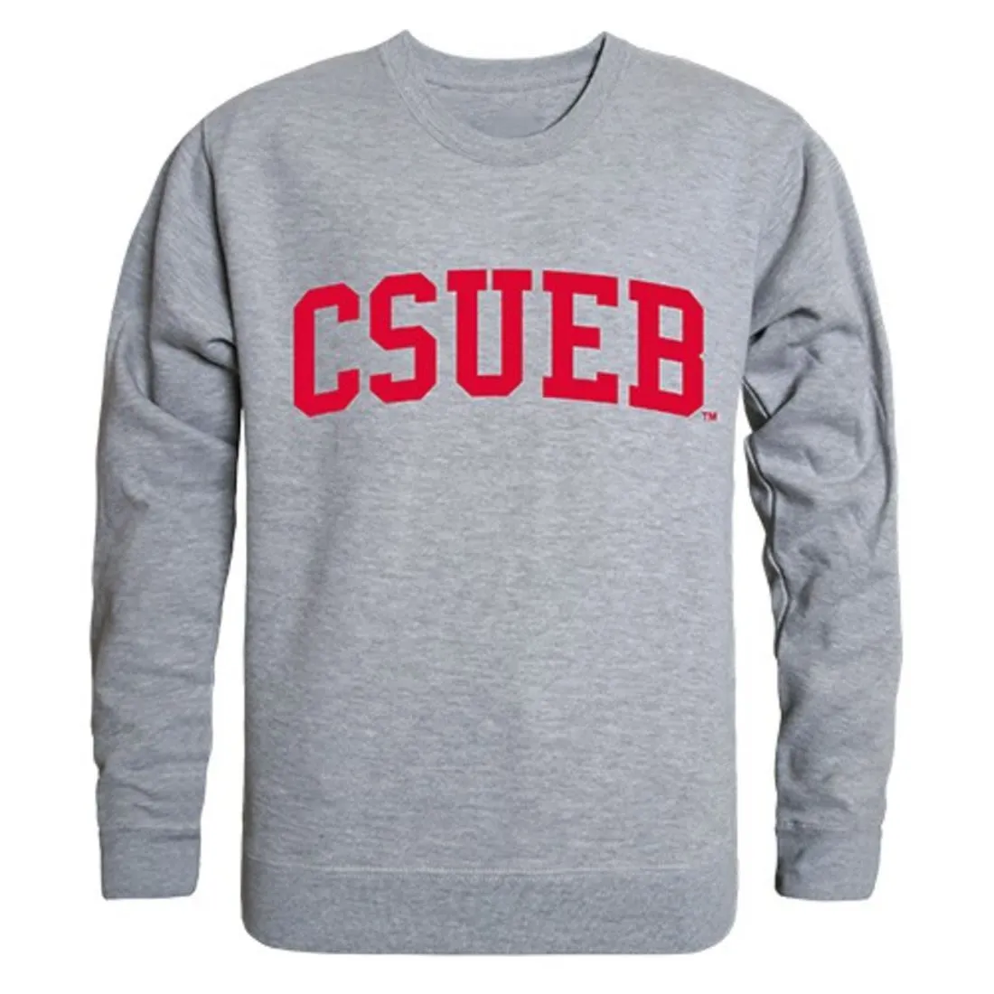 California State University East Bay Game Day Crewneck Pullover Sweatshirt Sweater Heather Grey