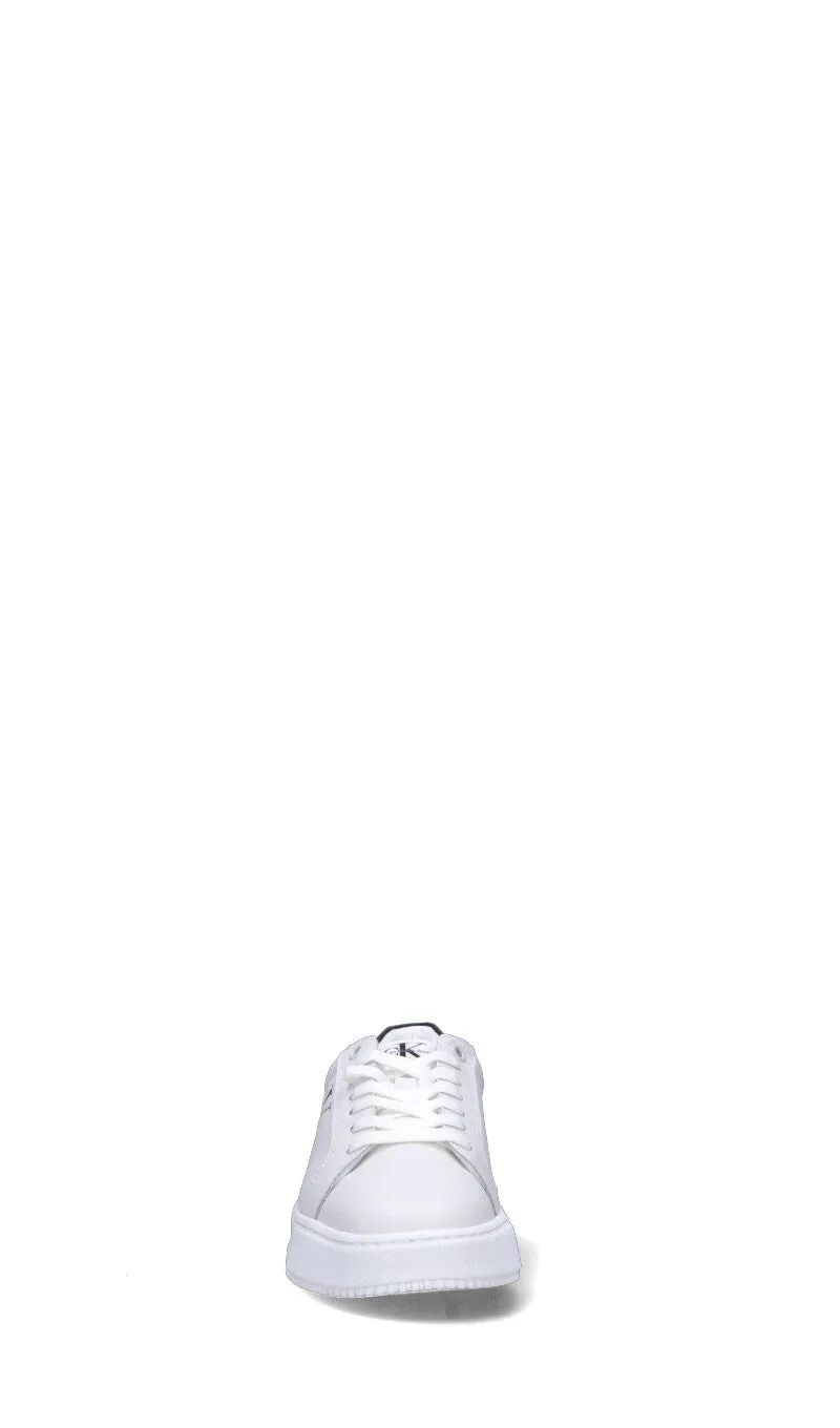CALVIN KLEIN JEANS Sneaker donna bianca in pelle