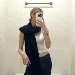 Cashmere Travel Wrap - Navy