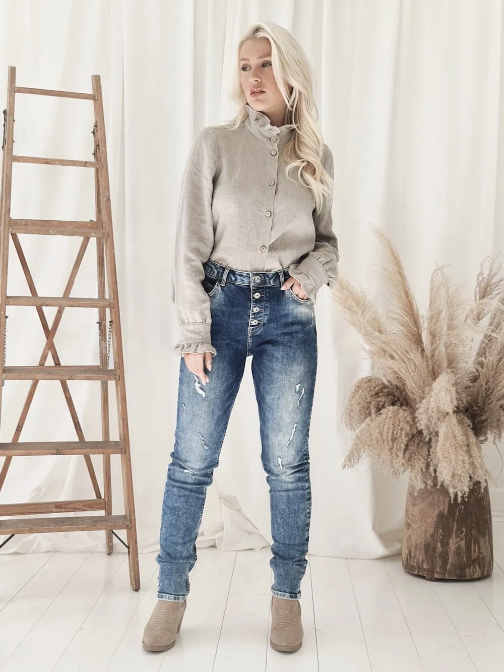 Chic farkut, blue wash