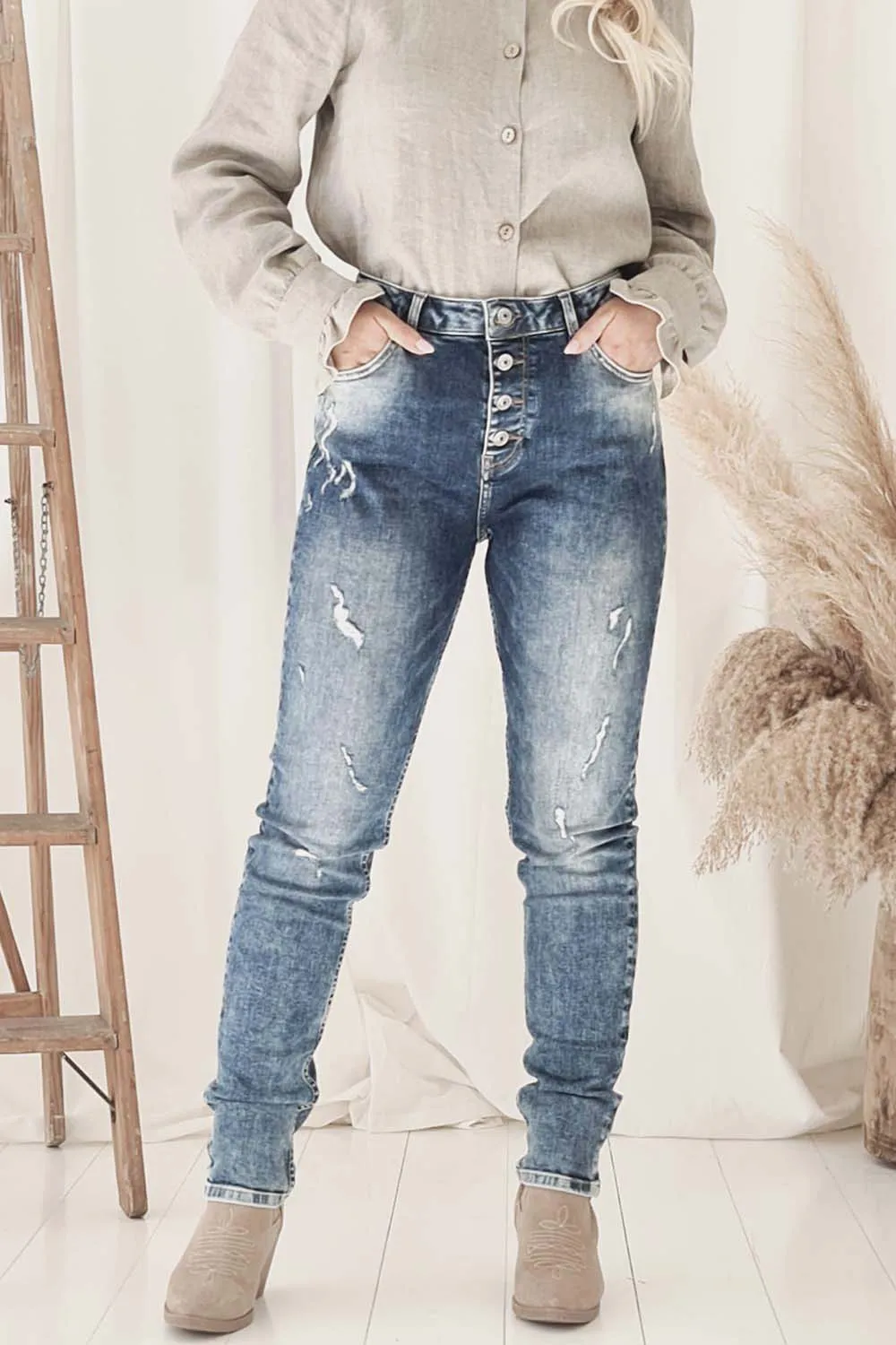 Chic farkut, blue wash