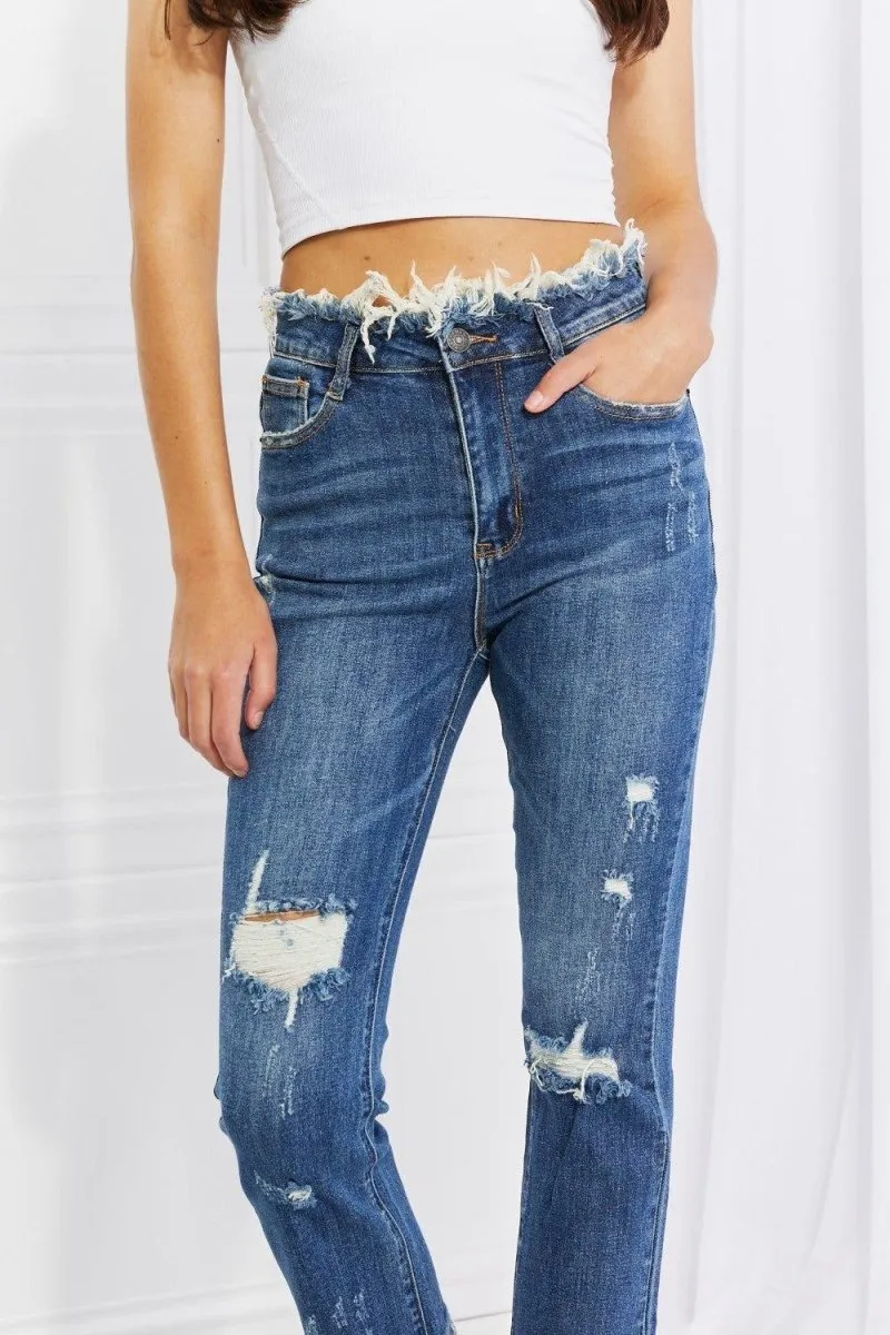 Chic Undone Straight Leg Jeans