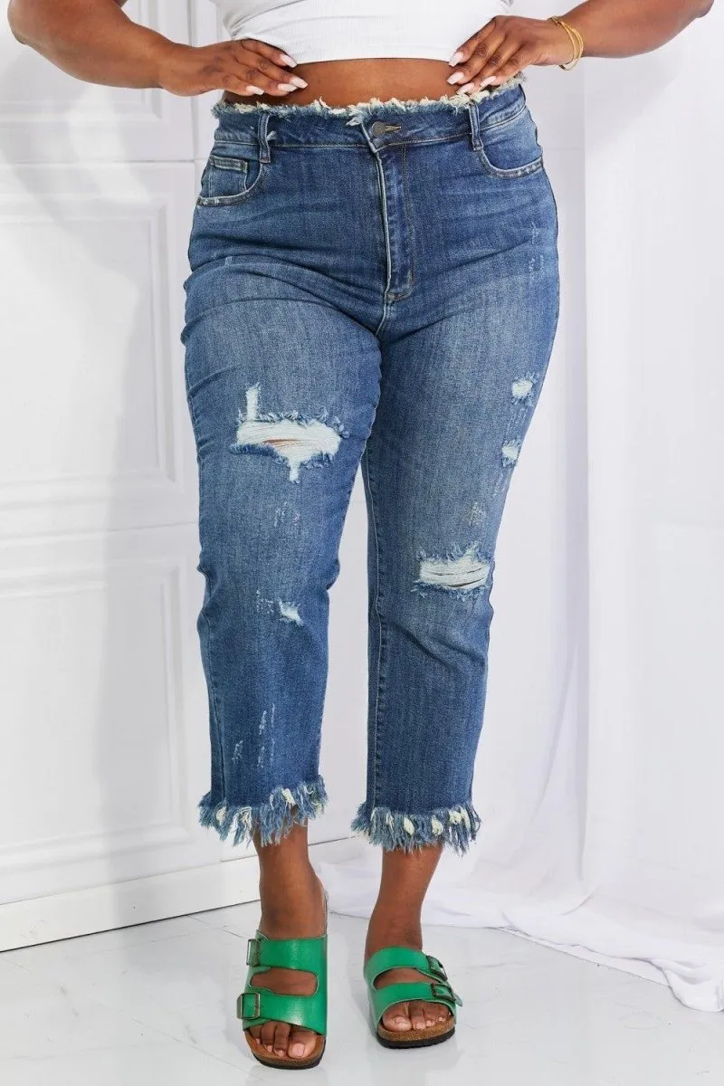Chic Undone Straight Leg Jeans