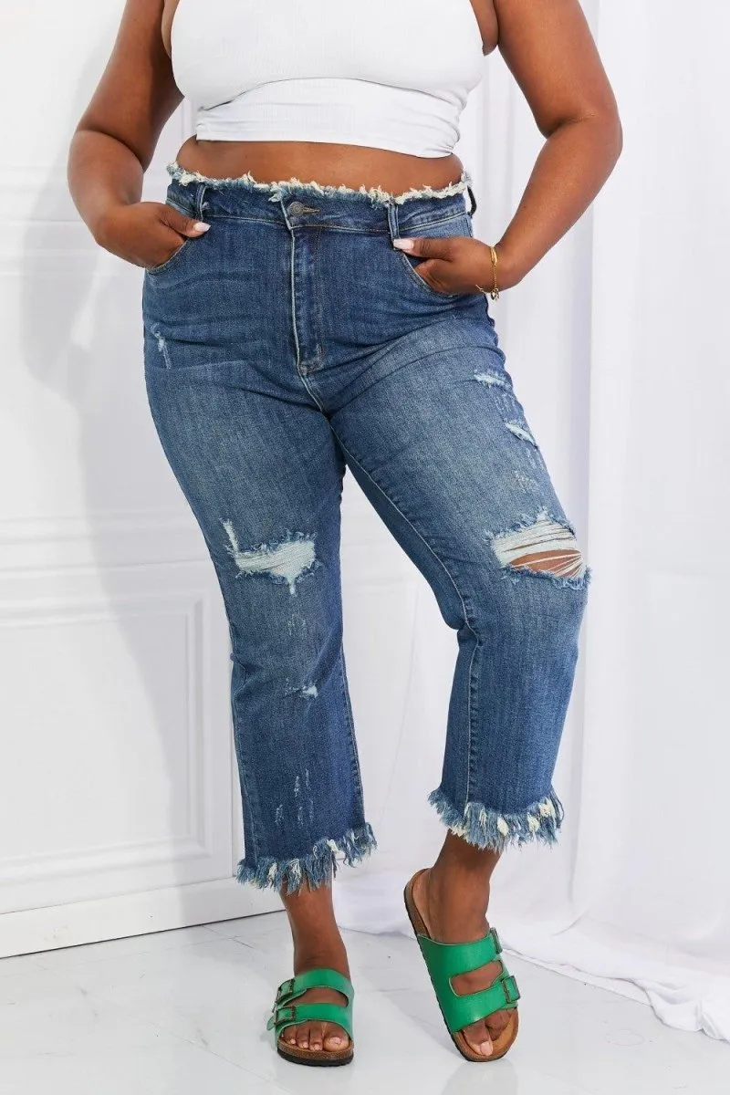 Chic Undone Straight Leg Jeans