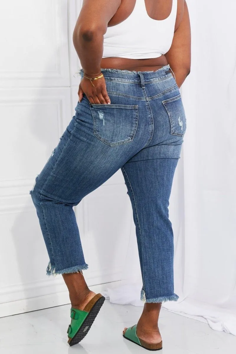 Chic Undone Straight Leg Jeans
