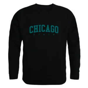 Chicago State University Cougars Arch Fleece Crewneck Pullover Sweatshirt