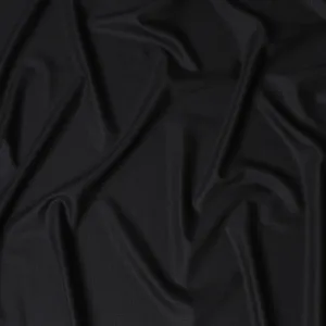 Classic Twill Black Wool Suiting Fabric - 150cm Width, 3.5 Mtrs Piece, UK Crafted-D17765