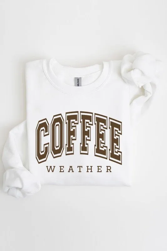 Coffee Weather Graphic Fleece Sweatshirt