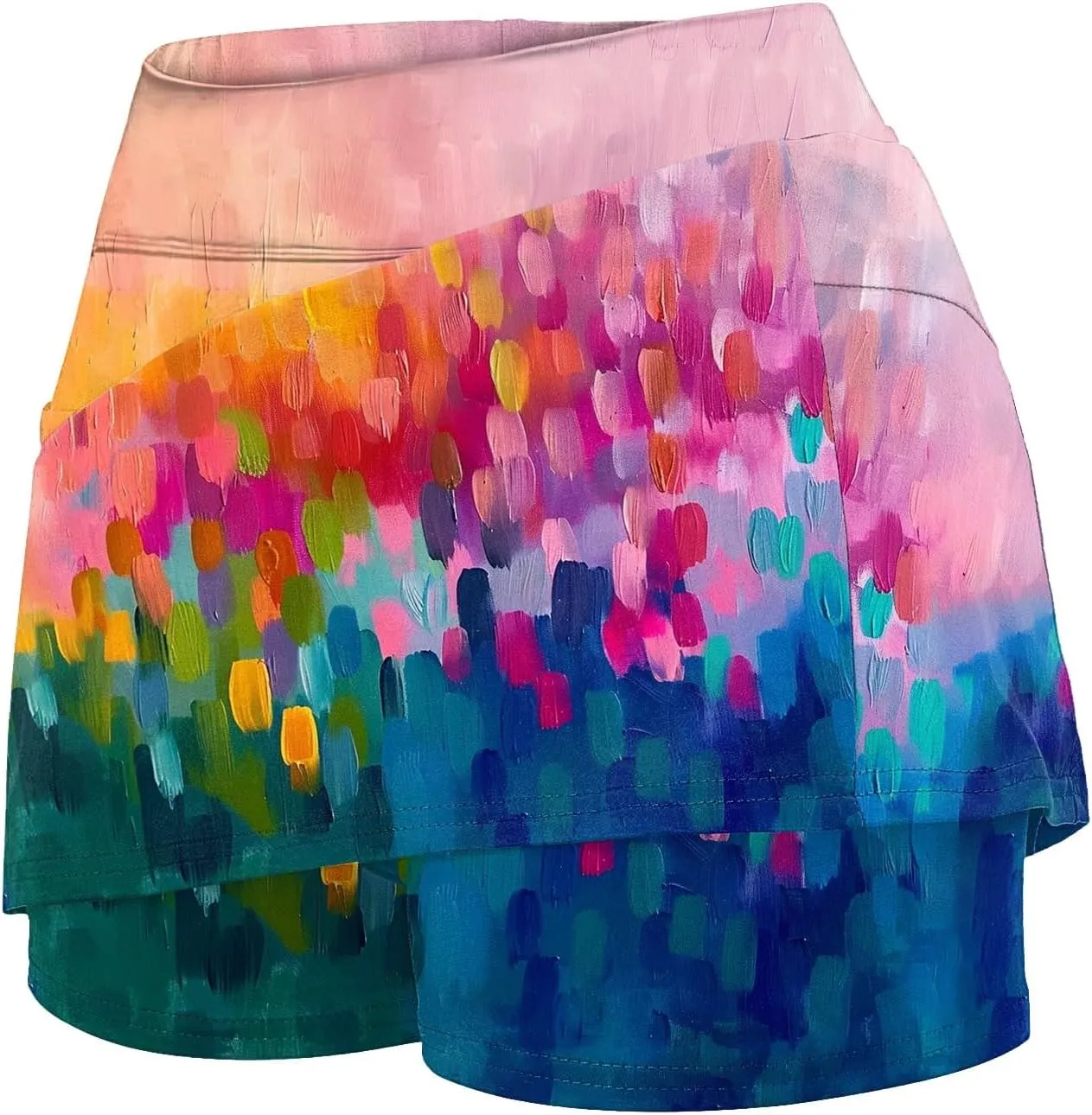 cooki Skorts for Women with Pockets High Waist Tummy Control Women's Lightweight Yoga Skirts Summer Casual Workout Shorts