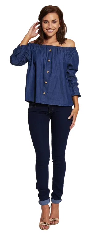 Dark Blue Skinny Denim Jeans