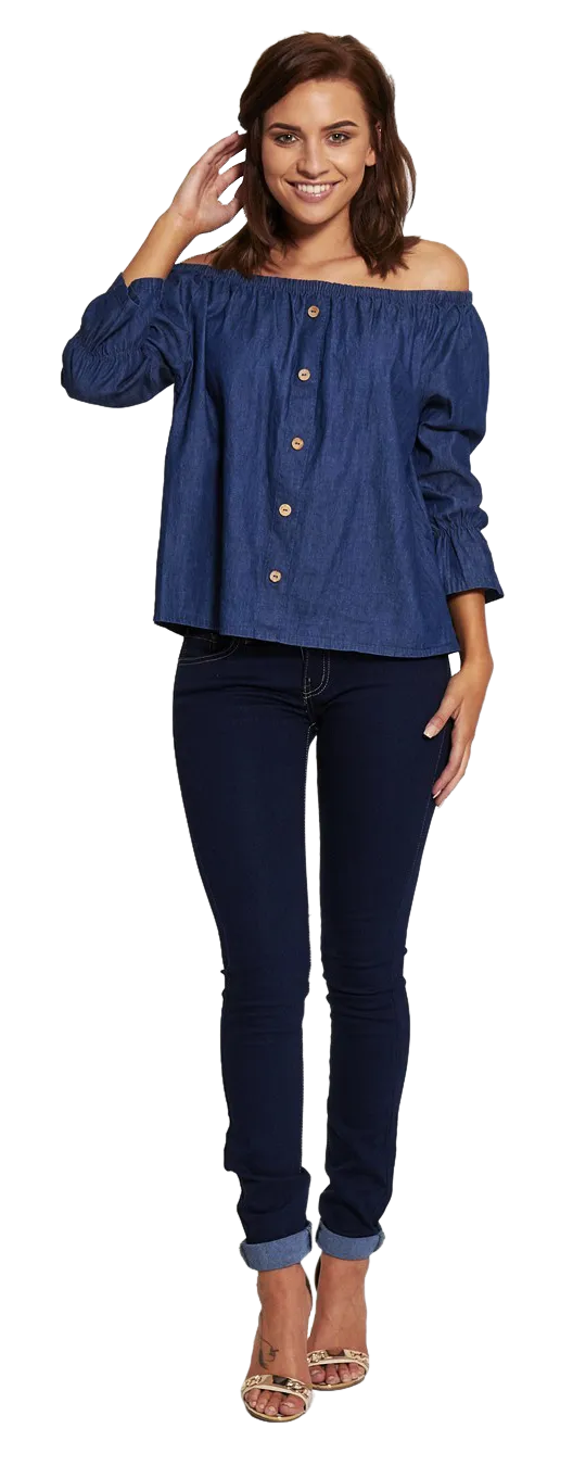 Dark Blue Skinny Denim Jeans