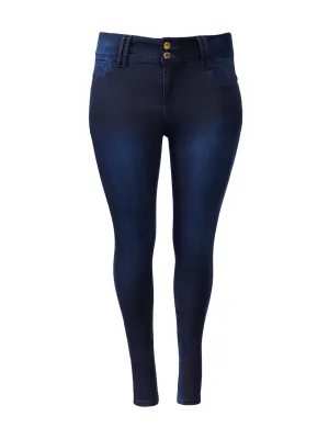 Dark Denim Wash Asha Skinny Jeans