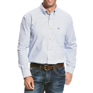 Dayne Mini Stripe Shirt - True Blue