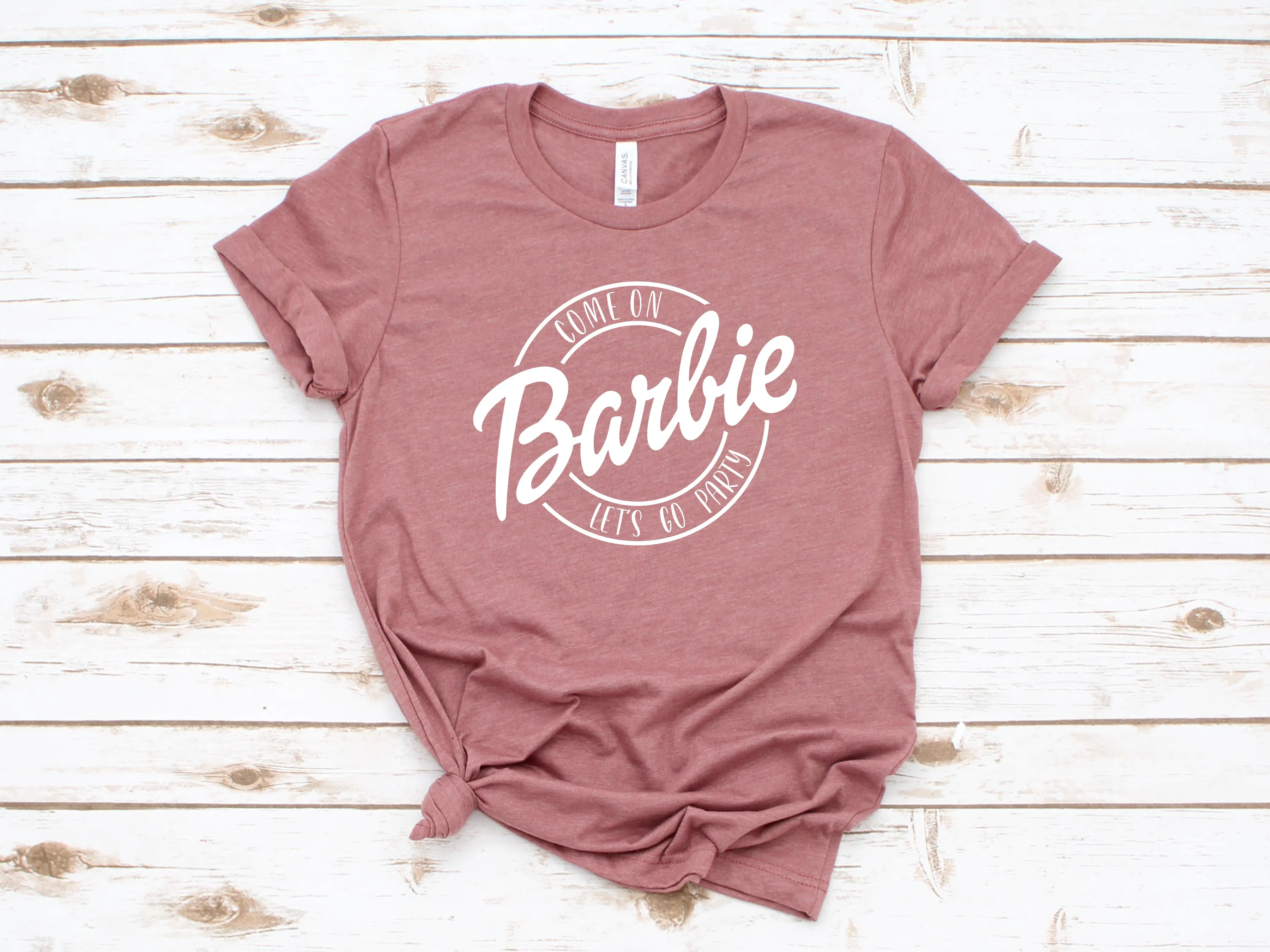 Doll Shirt - Come on Let's Go Party - Girl's Birthday Shirt - Birthday Crew - Pink
