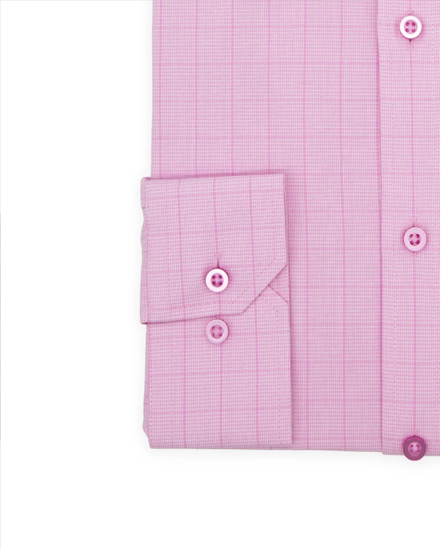 Double Two Prince Of Wales Check Long Sleeve Shirt For Men's (GS4235) in Collar Size 15 to 23, 2 Colours