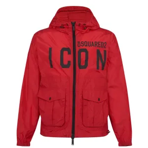 DSQUARED2 Red ICON Cargo Jacket DSQUARED2 Red ICON Cargo Jacket