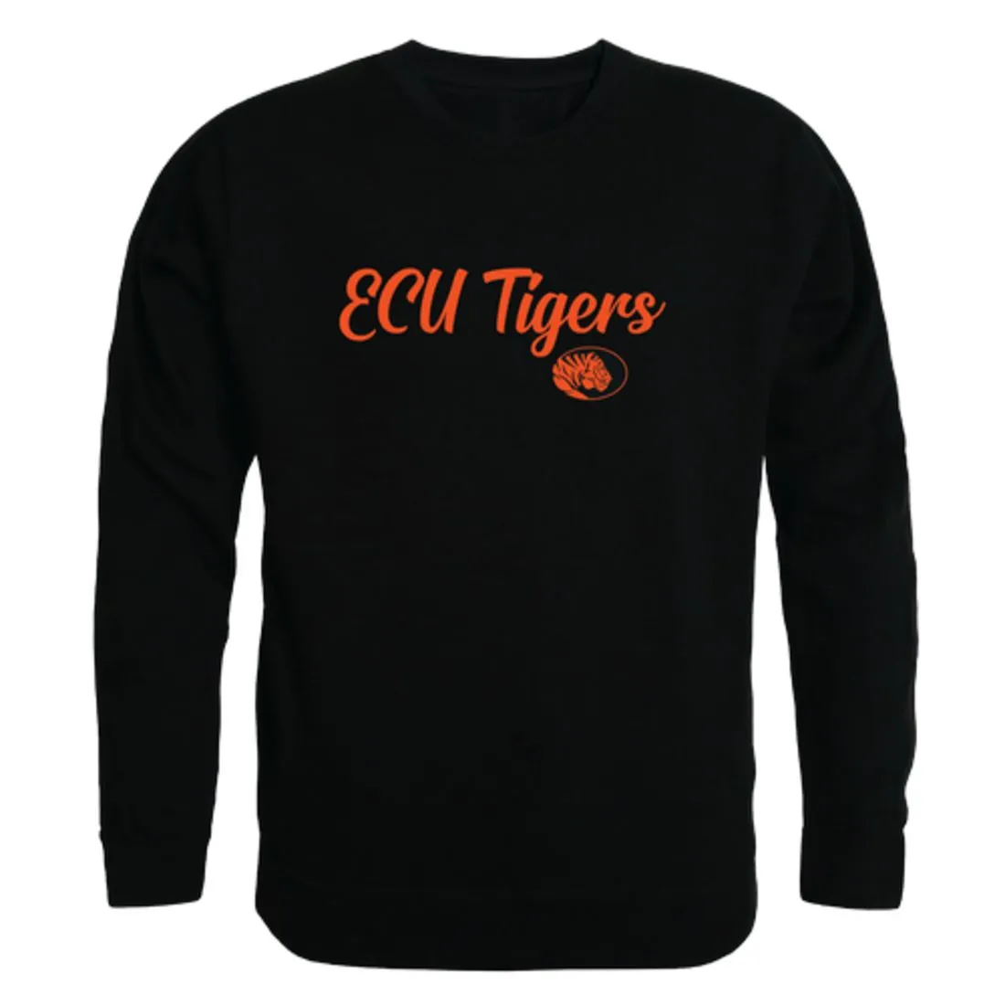 East Central University Tigers Script Fleece Crewneck Pullover Sweatshirt