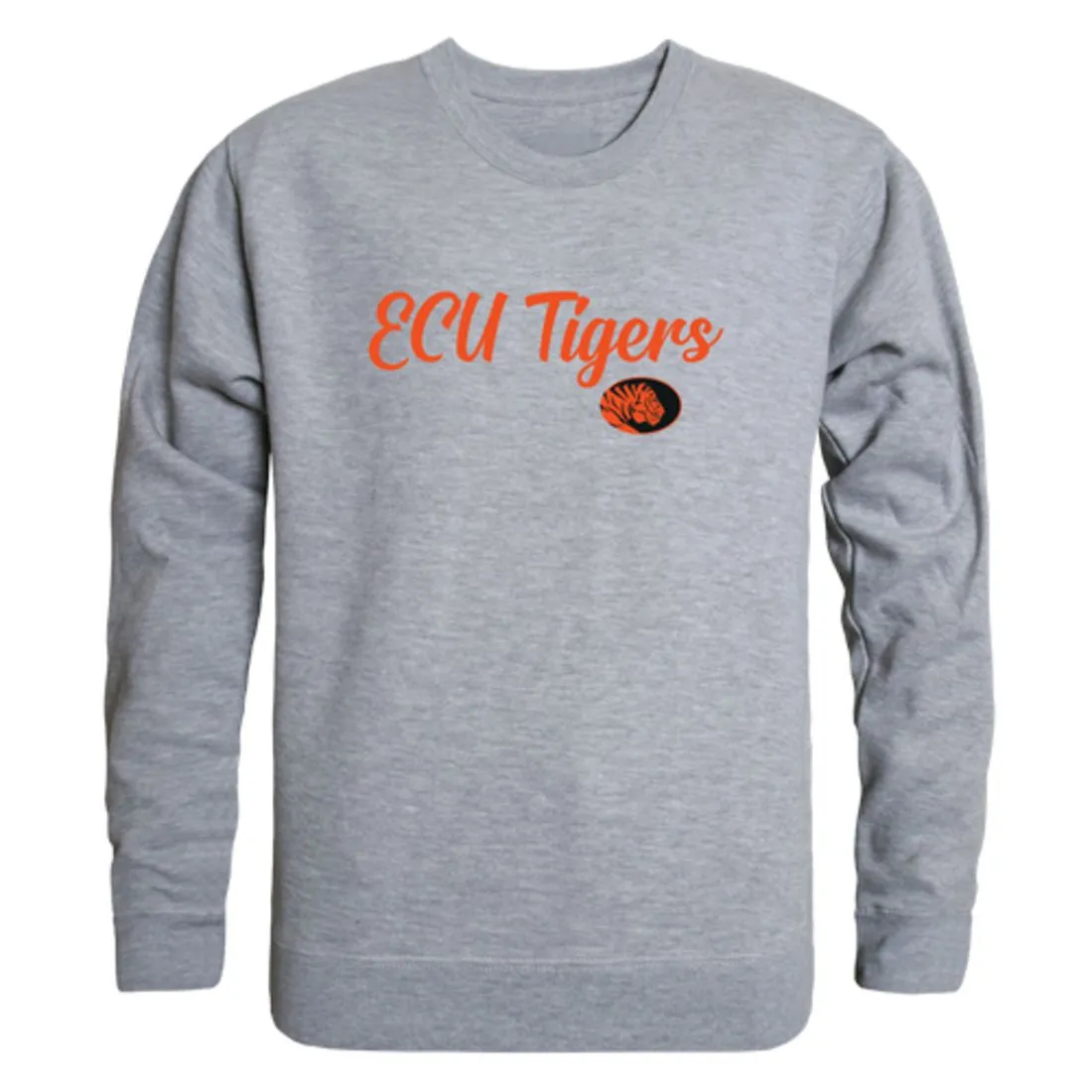 East Central University Tigers Script Fleece Crewneck Pullover Sweatshirt