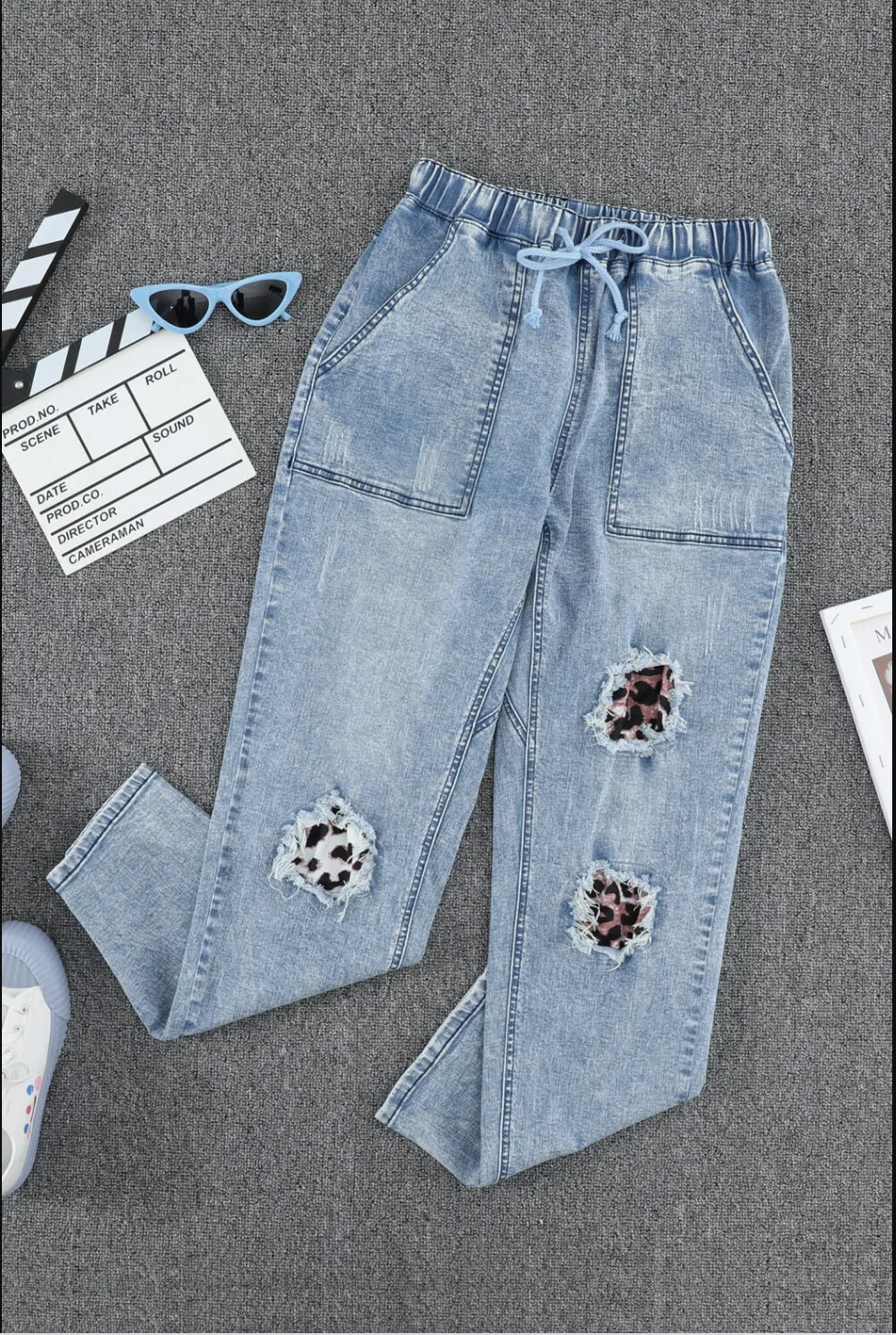 East Coast Patched Jeans