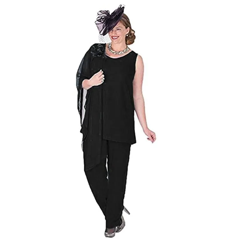 Elegant 3 Pieces Proud Mother The Bride Pant Suit