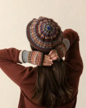 Eribe Fairisle Alloa Beret In Brack Thorn