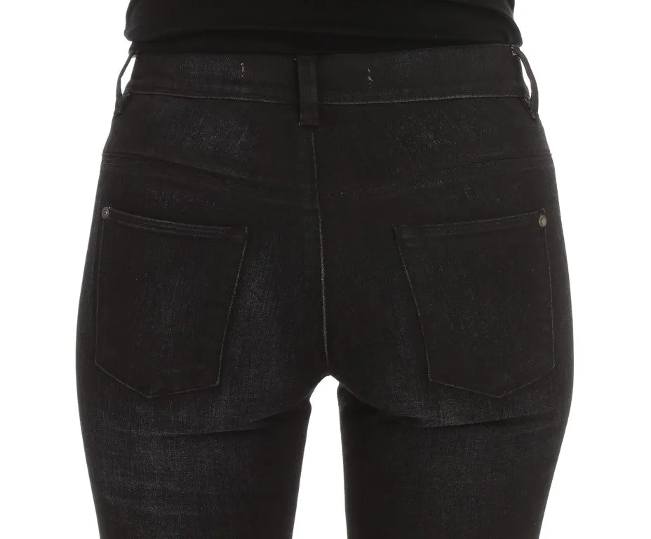 Ermanno Scervino Chic Slim Fit Bootcut Denim Jeans