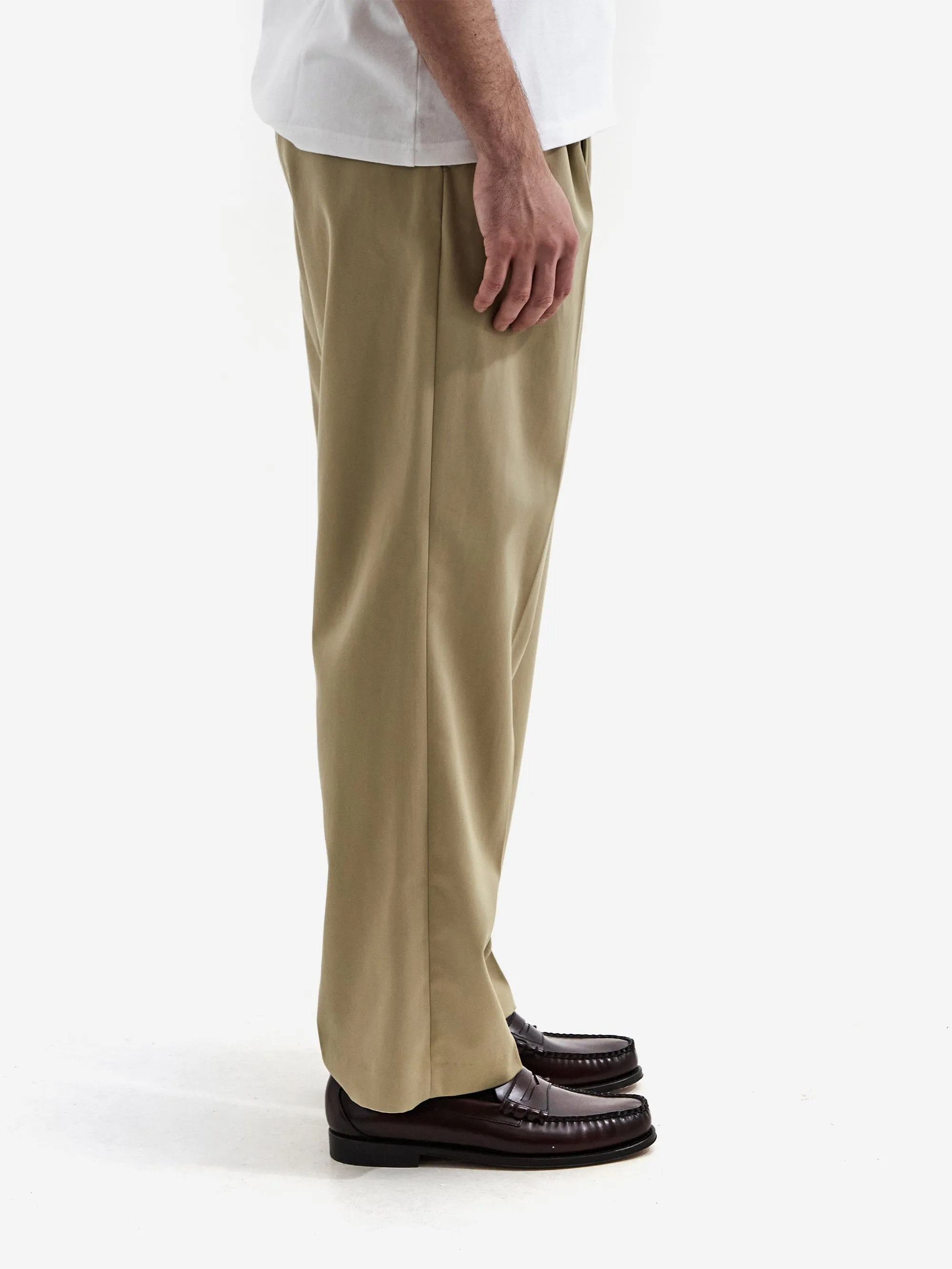 Farah Japan Two Tuck Side Adjustable Pants - Beige