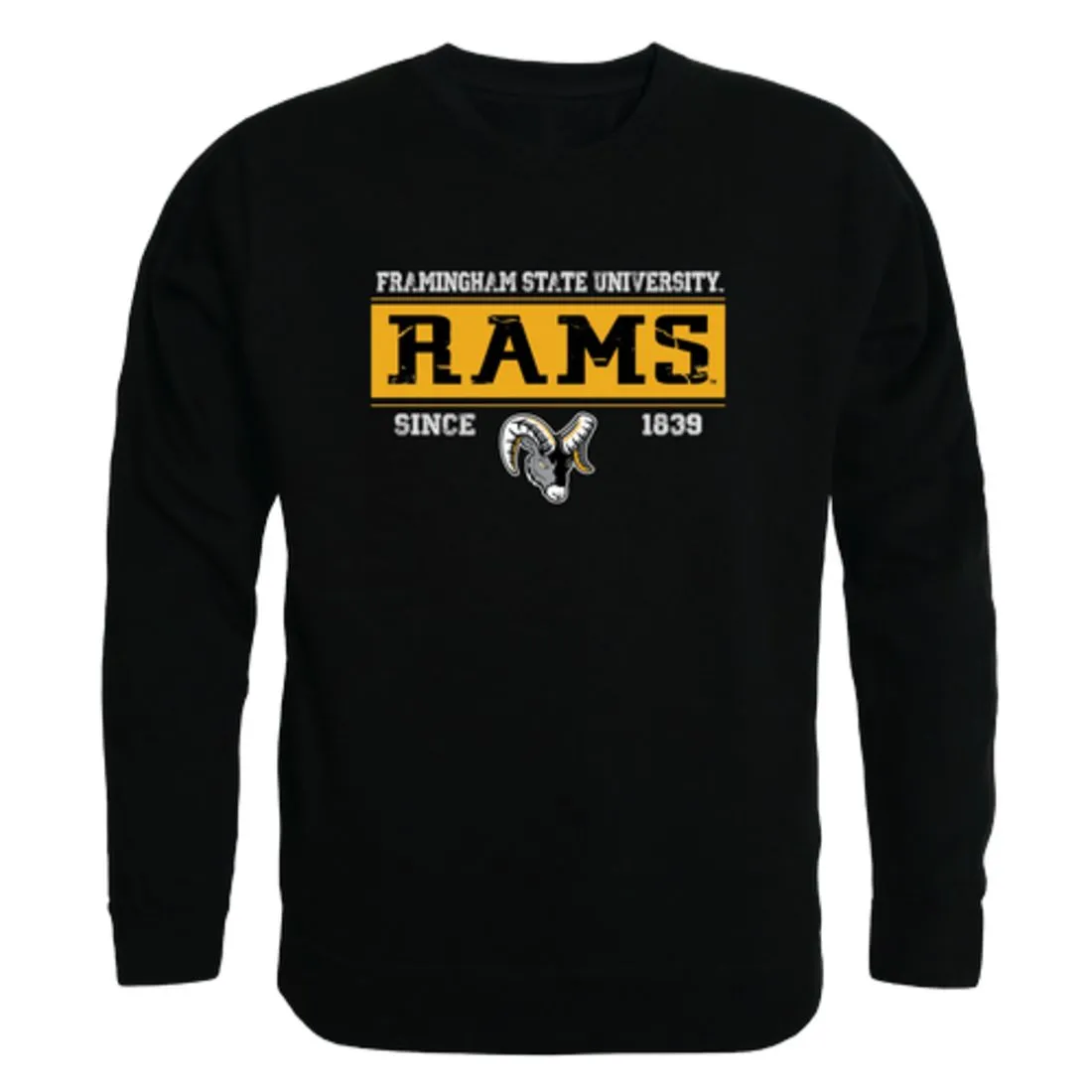 Framingham State University Rams Established Fleece Crewneck Pullover Sweatshirt